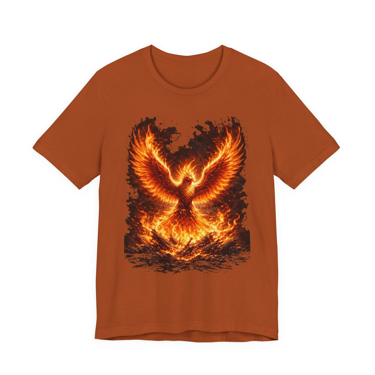 Phoenix Fire Graphic Tee — Rising Flame Mythical Bird T-Shirt