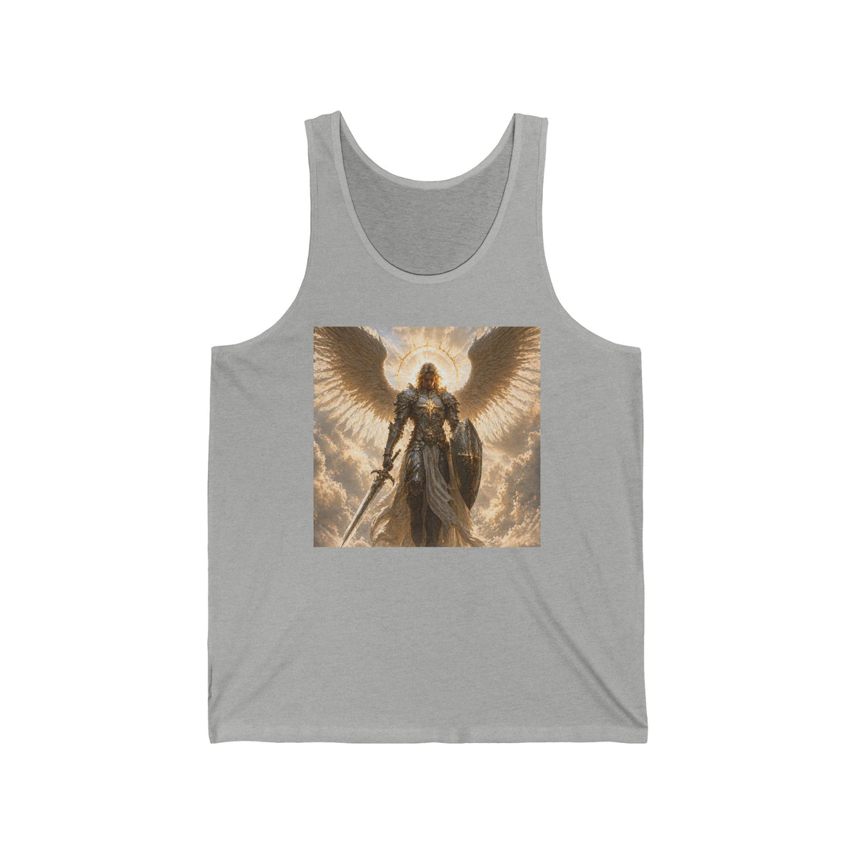 Archangel Warrior Tank Top — Celestial Fantasy Angel Graphic Tank