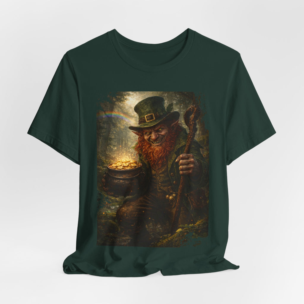 Leprechaun Gold Pot T‑Shirt — Vintage St. Patrick’s Day Lucky Charm Tee