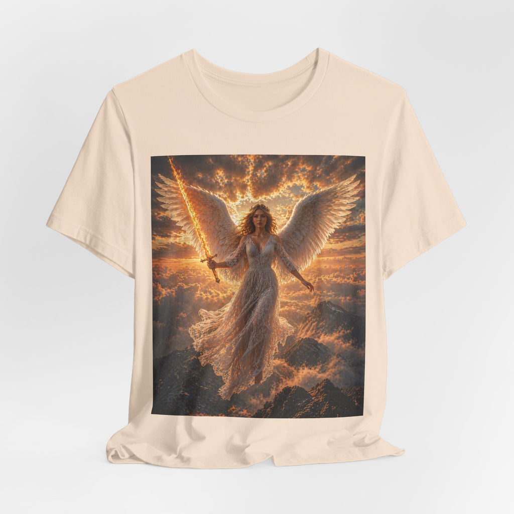 Angel Warrior Tee — Radiant Guardian Wings Graphic T-Shirt