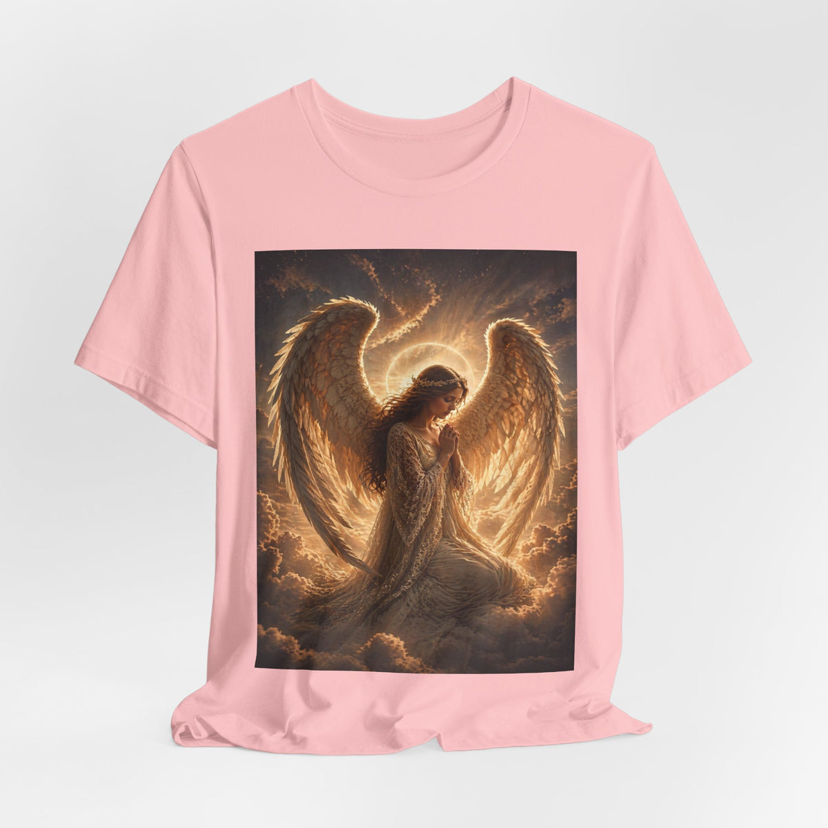 Angel Wings T-Shirt — Golden Seraph Prayer Tee
