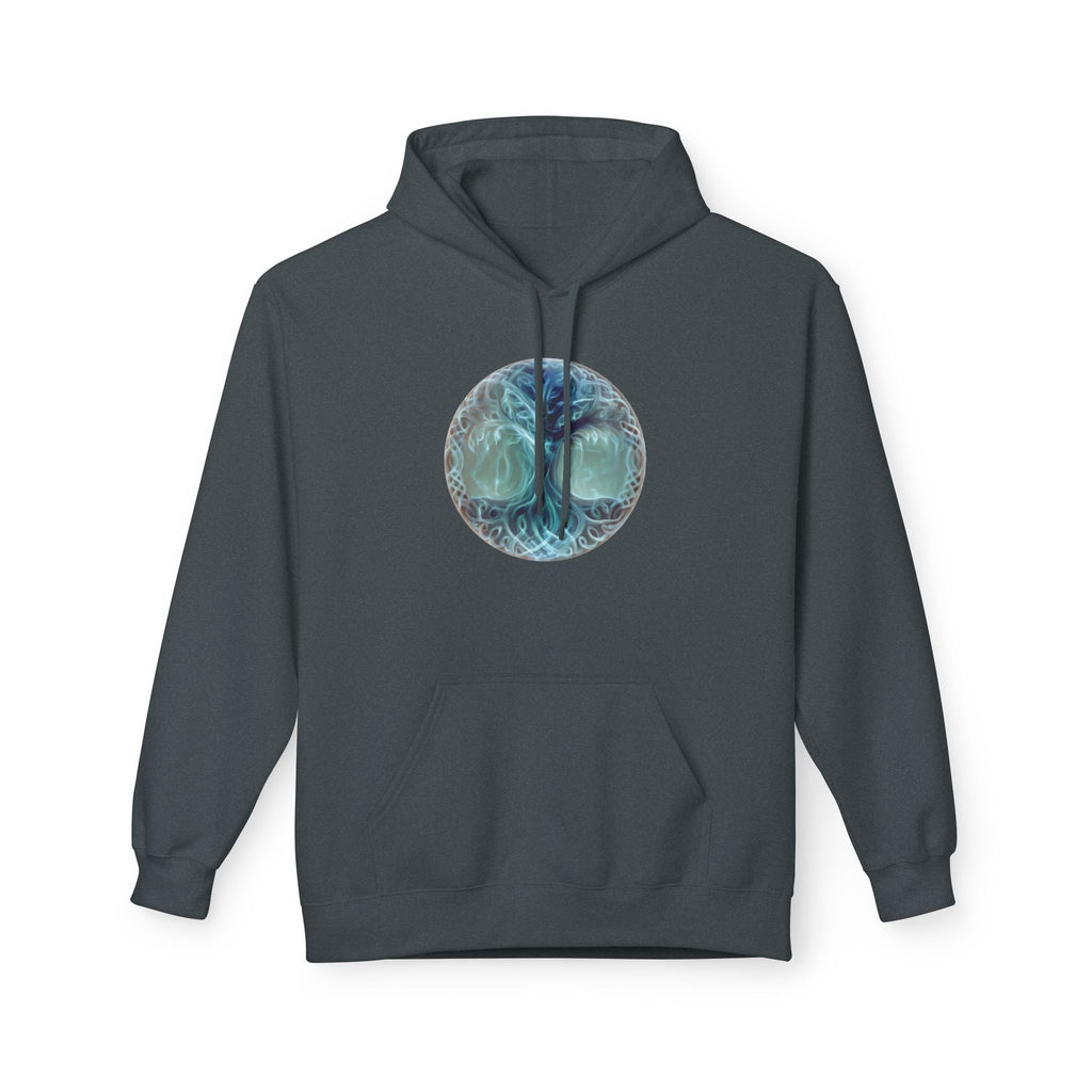 Yggdrasil tree of life-Cotton Hoodie — Ethereal Sea Skull Graphic Hoodie