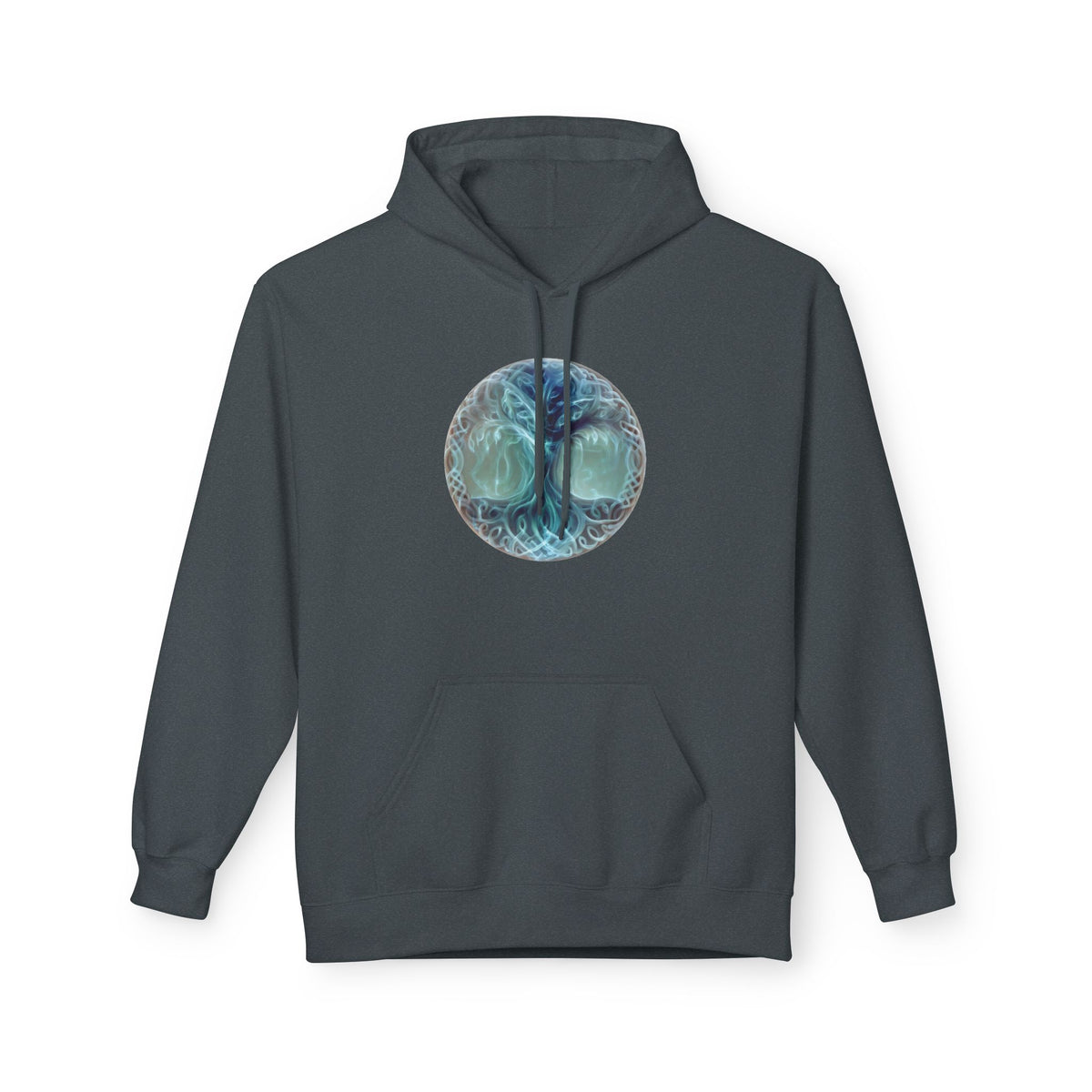 Yggdrasil tree of life-Cotton Hoodie — Ethereal Sea Skull Graphic Hoodie