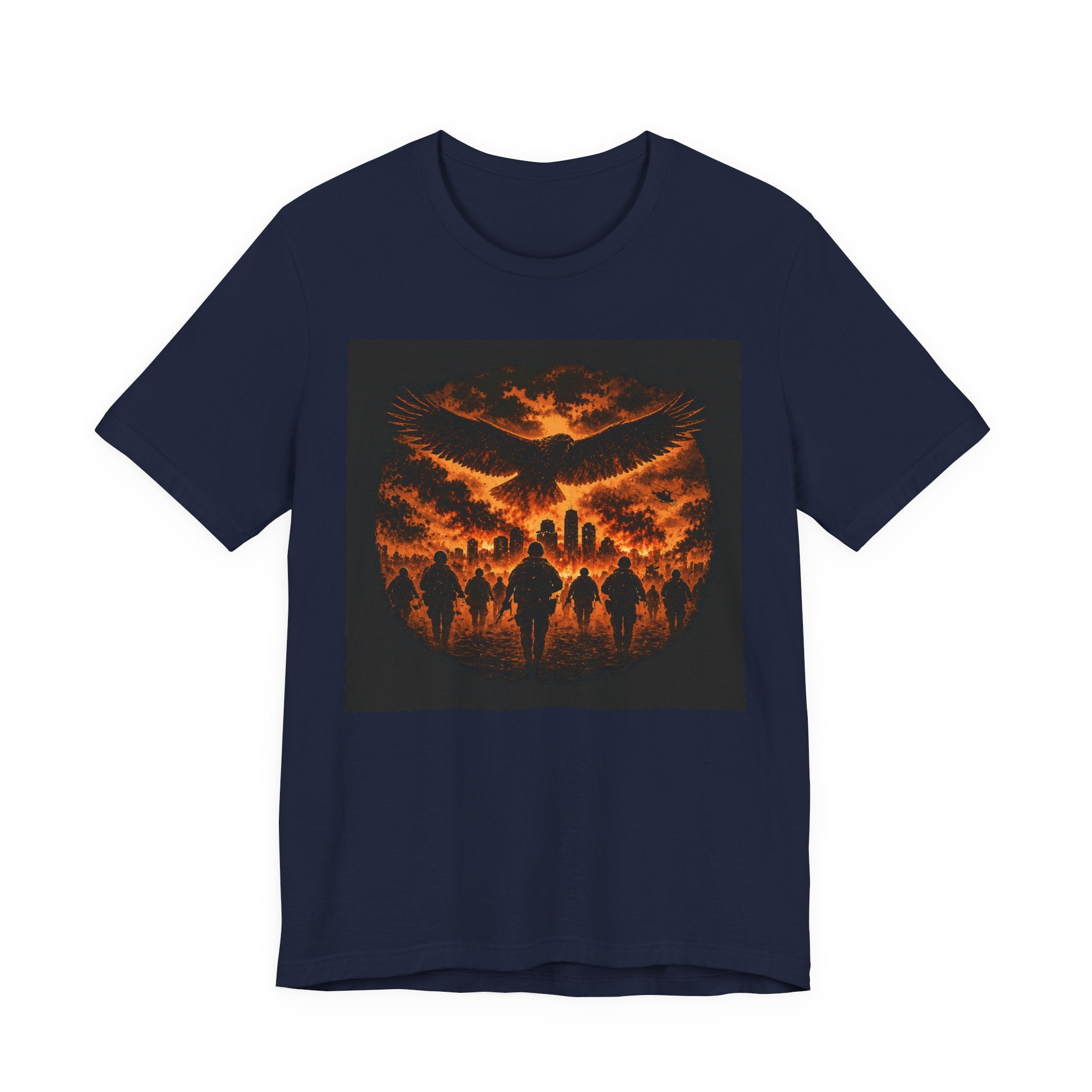 Fiery Phoenix Skull Tee — Gothic Flame Graphic T-Shirt