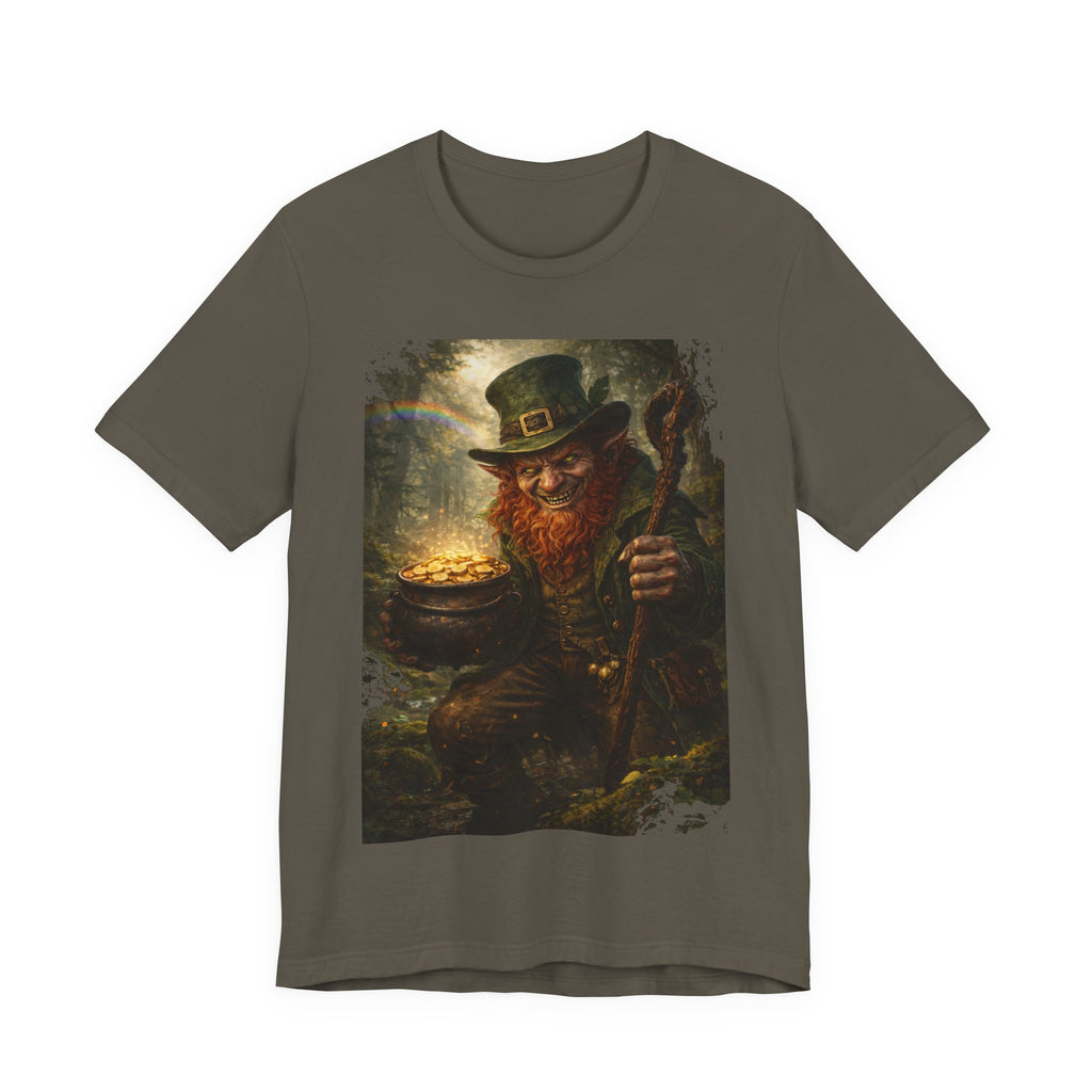 Leprechaun Gold Pot T‑Shirt — Vintage St. Patrick’s Day Lucky Charm Tee