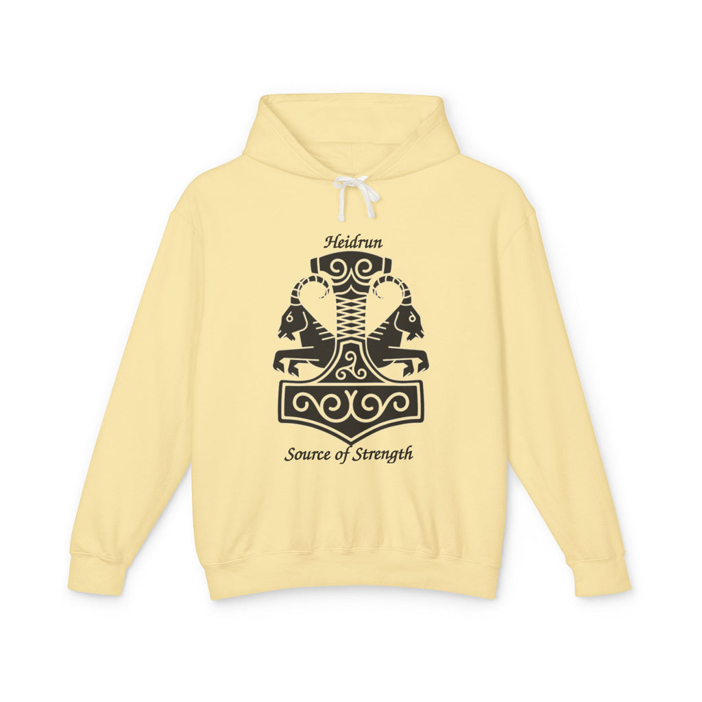 Heidrun 'Source of Strength' Viking Mjolnir Hoodie