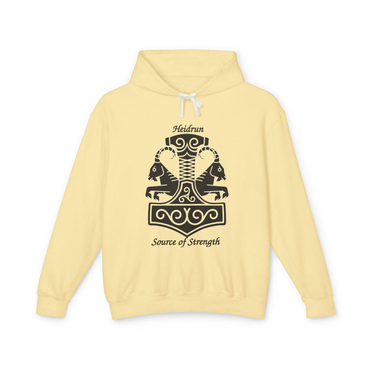Heidrun 'Source of Strength' Viking Mjolnir Hoodie
