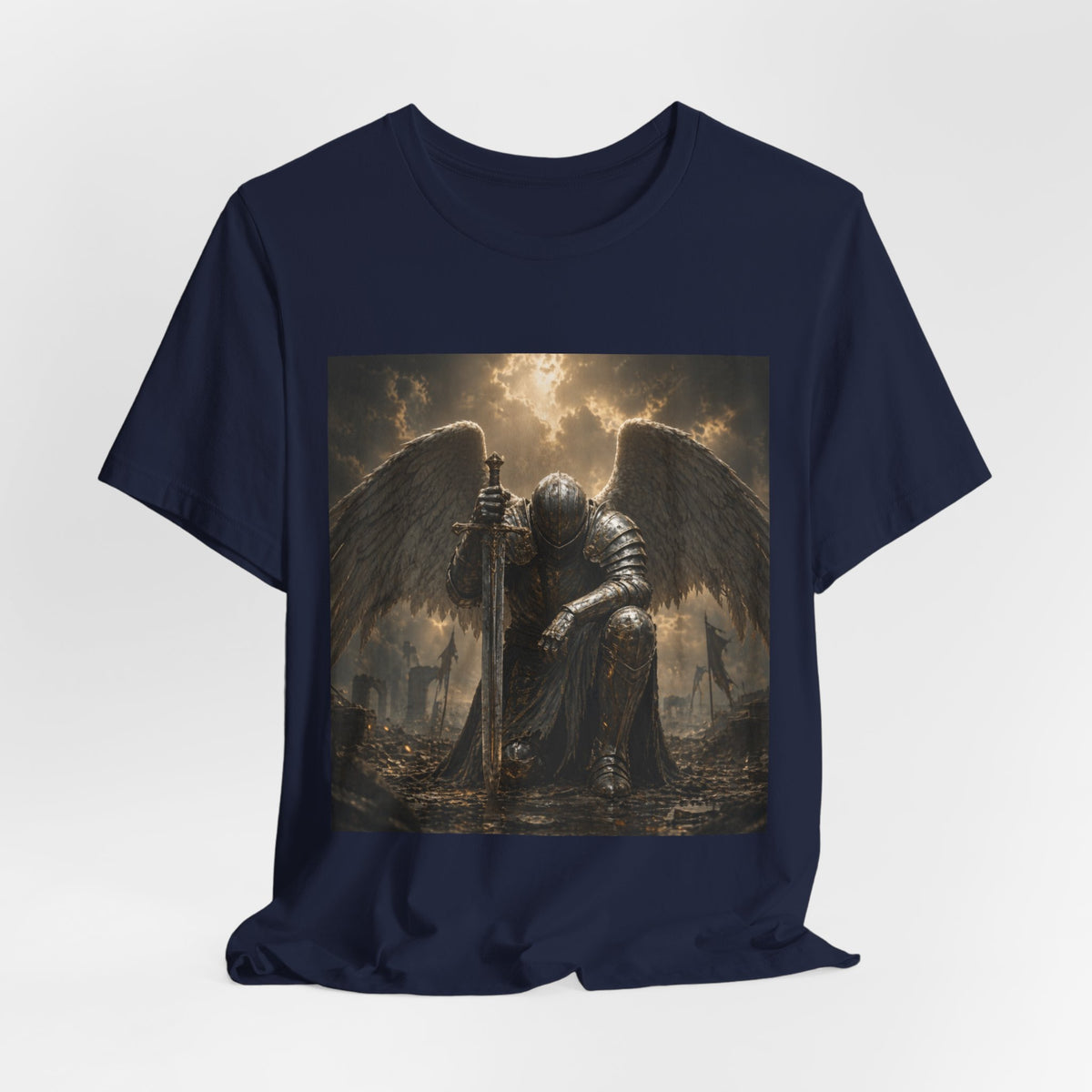 Angel Knight T-Shirt — Gothic Dark  Armor Tee