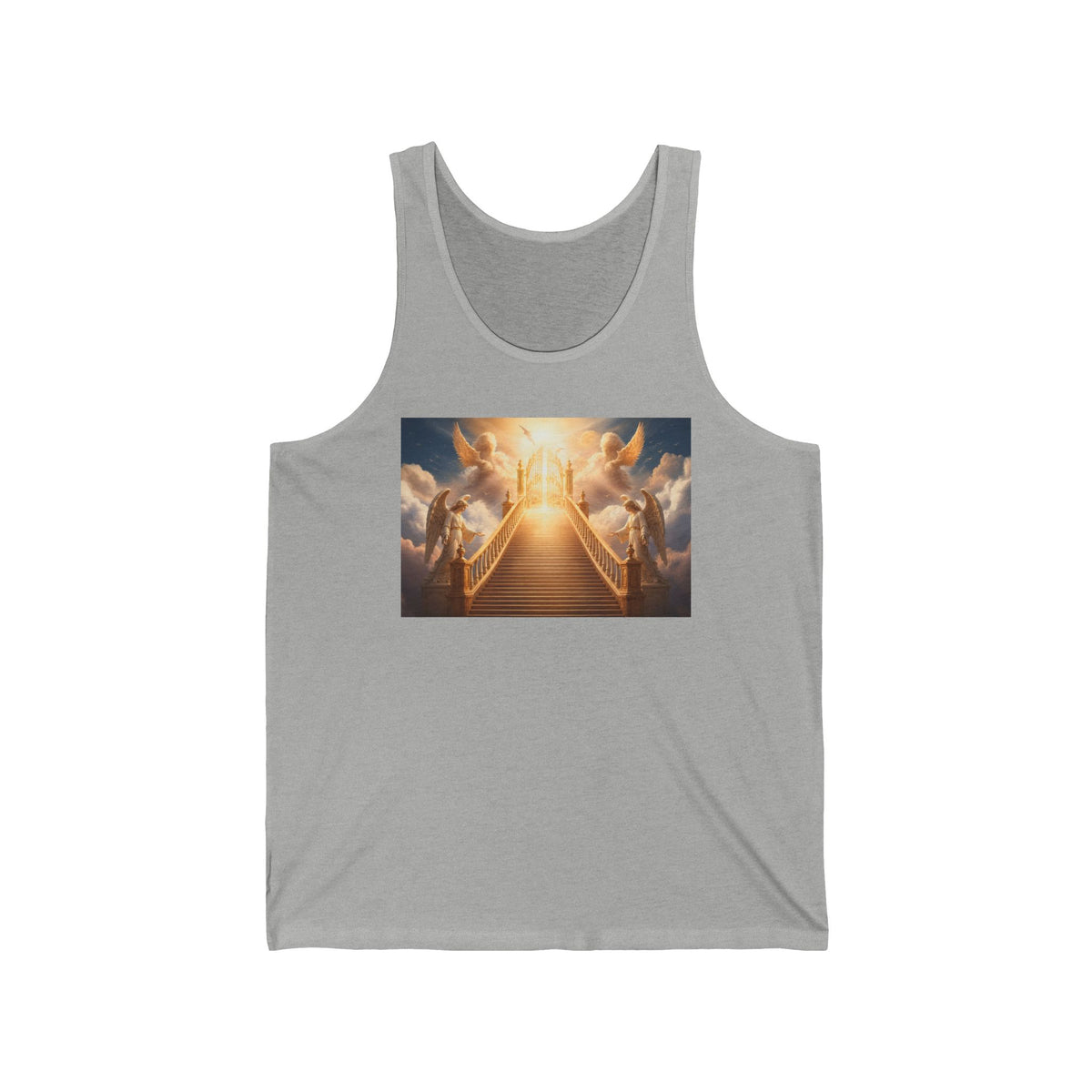 Heavenly Stairway Tank Top – Inspiring Angelic Morning Graphic