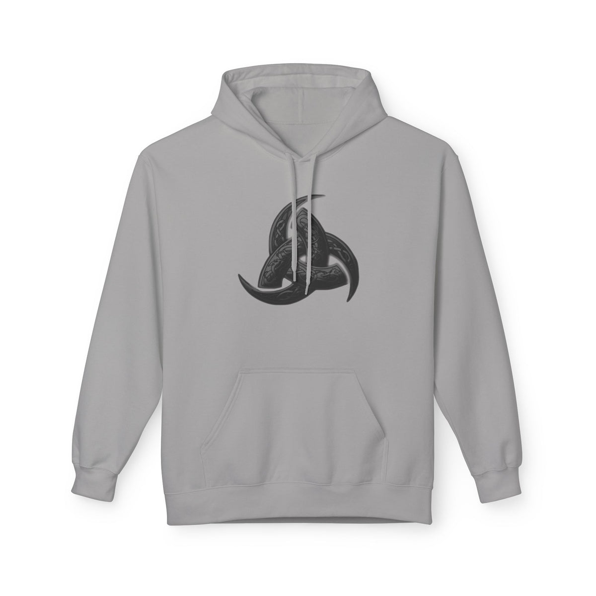 The Triple Horn of Odin is a Viking symbol  Fleece Hoodie