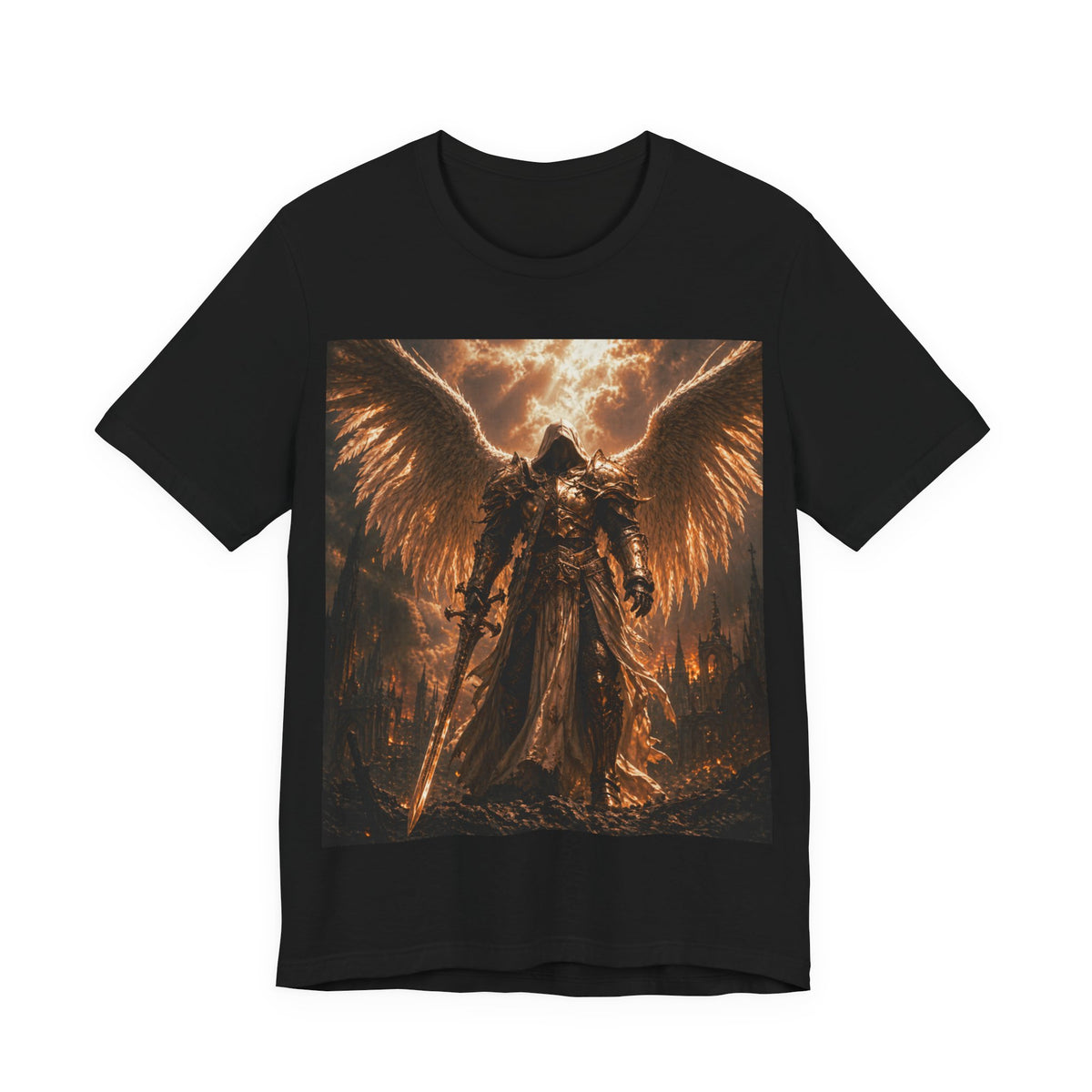 Guaredain Angle -Unisex Jersey Short Sleeve Tee -Warrior of God