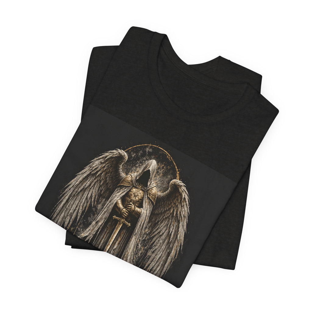 Guardian Angel Graphic Tee — Gothic Angel Wings T-Shirt