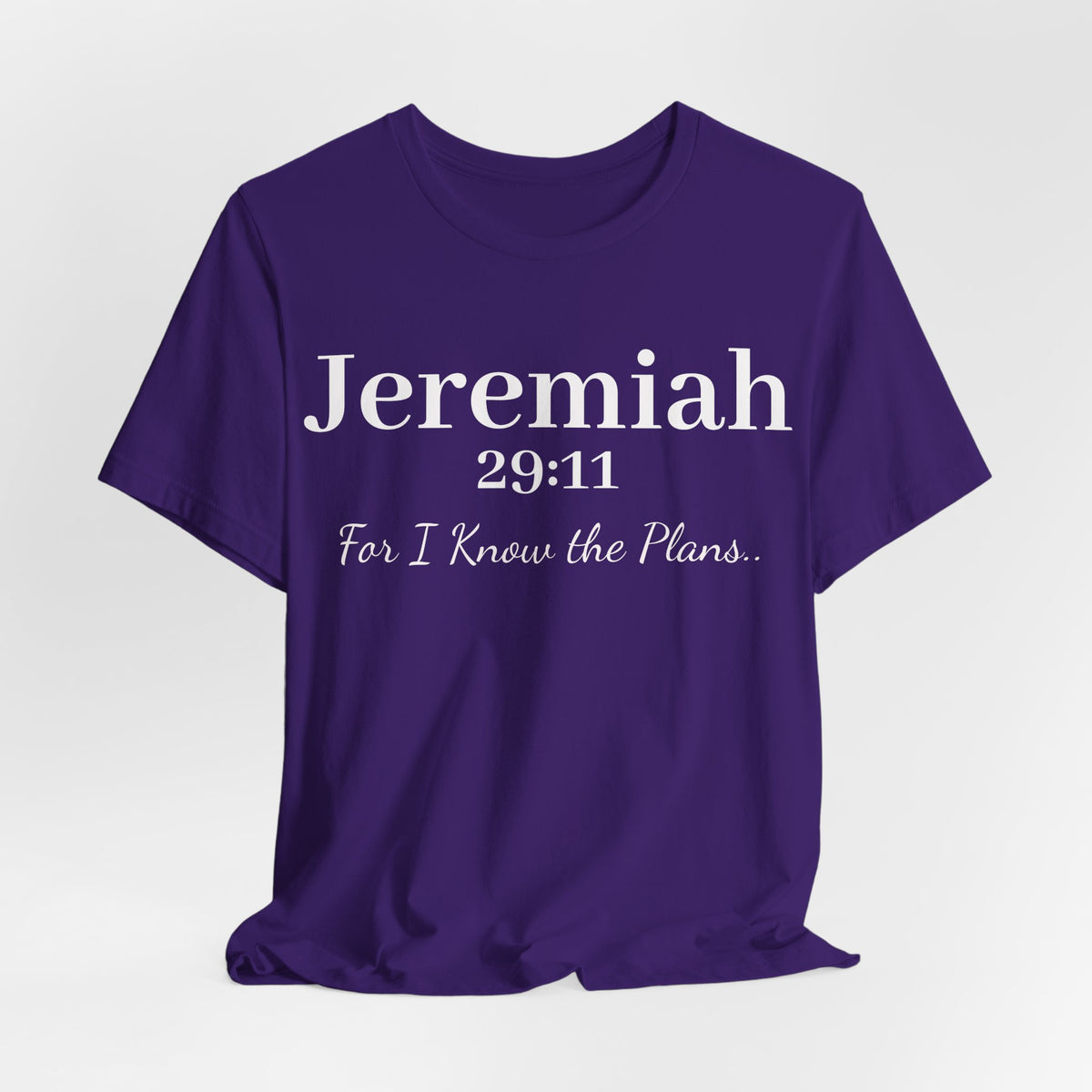 Jeremiah 29:11 Inspirational Bible Verse T‑Shirt — Faith Christian Tee