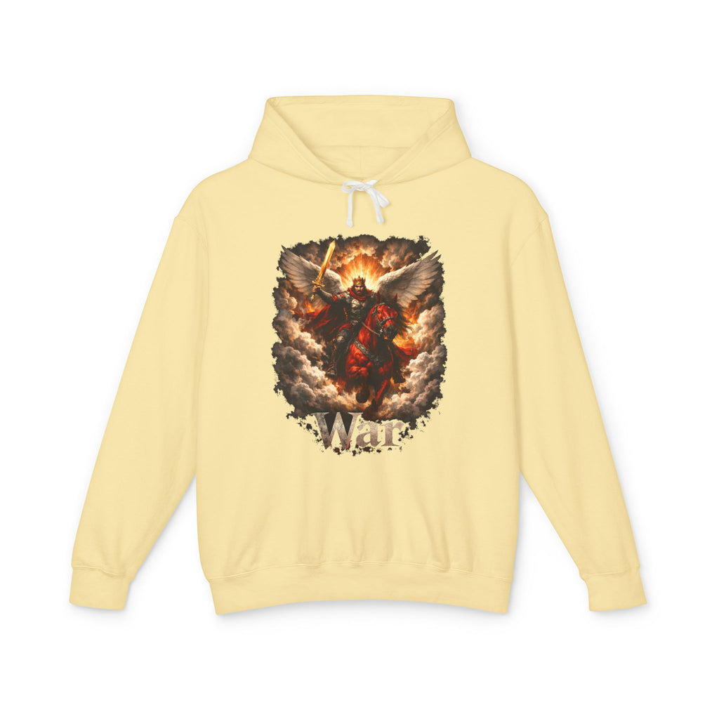 Archangel Warrior Hoodie – Fiery Guardian Graphic Sweatshirt
