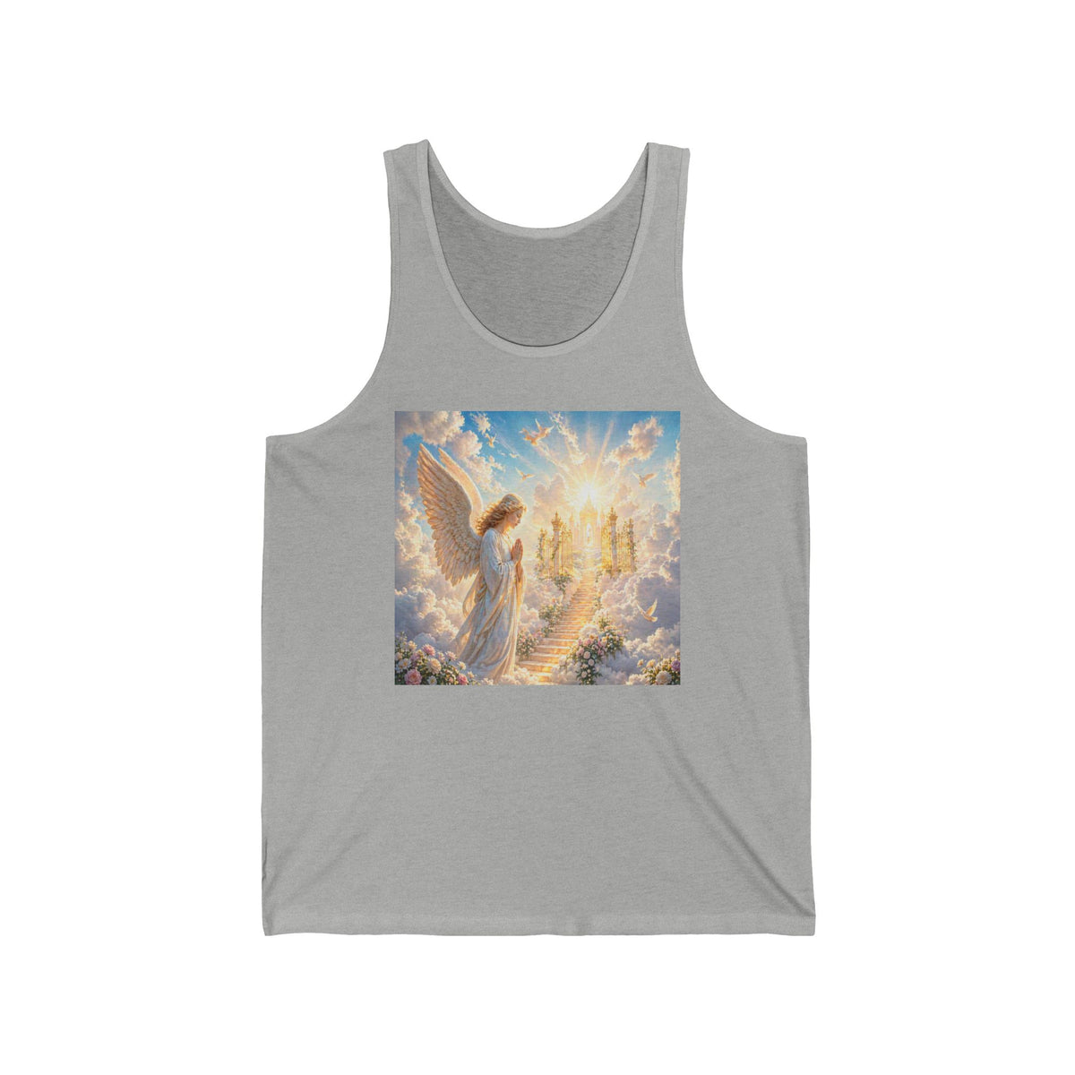 Angel Guardian Tank Top — Heavenly Wings & Stairway to Light Spiritual Tank