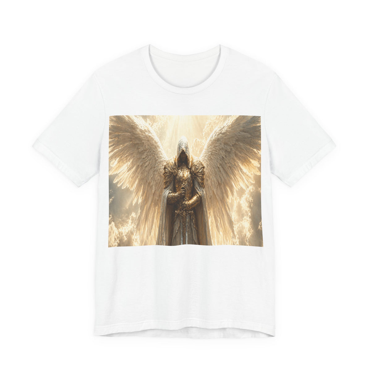 Guardian Angel Graphic Tee — Golden Archangel Design