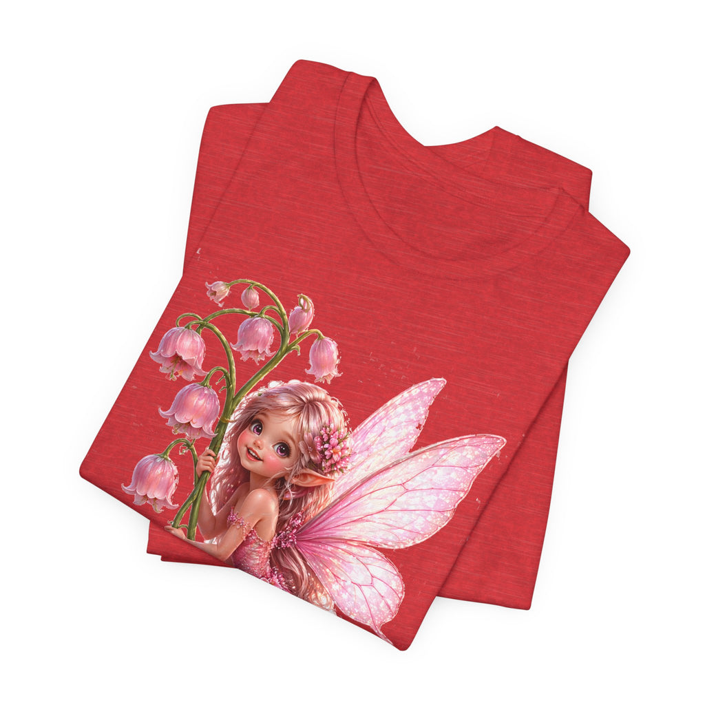 Pink Lily Fairy T-Shirt — Cute Floral Fairytee for Kids & Adults