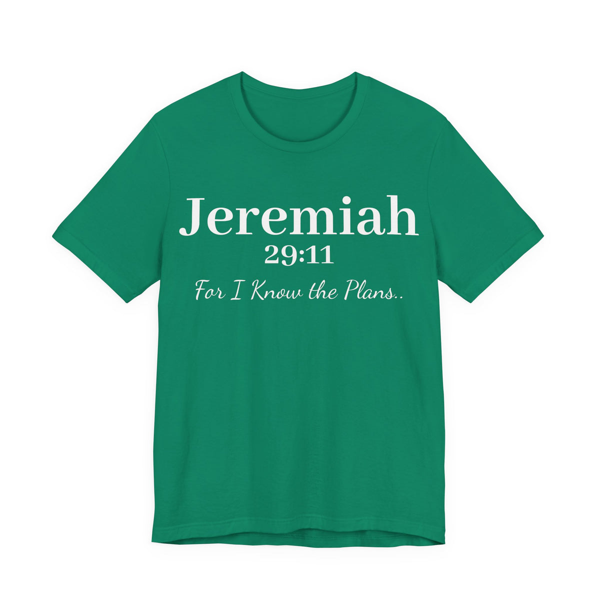 Jeremiah 29:11 Inspirational Bible Verse T‑Shirt — Faith Christian Tee