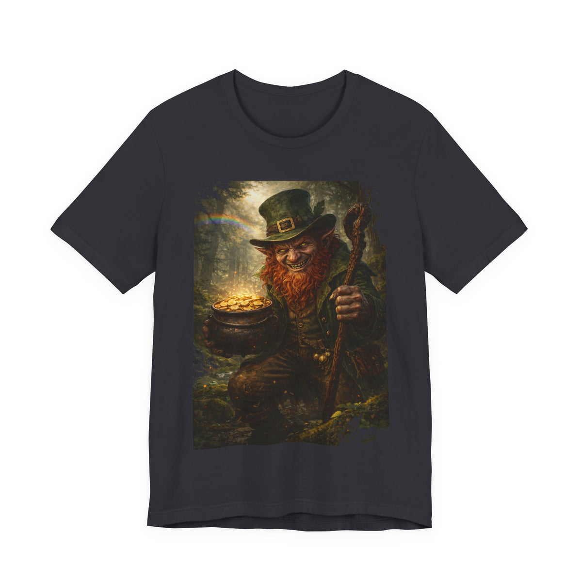 Leprechaun Gold Pot T‑Shirt — Vintage St. Patrick’s Day Lucky Charm Tee