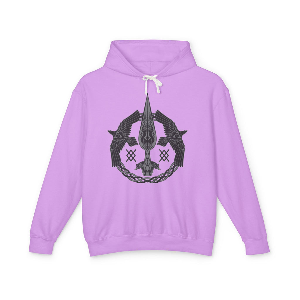Viking Raven Spear Hoodie — Norse Mythology Graphic Sweatshirt