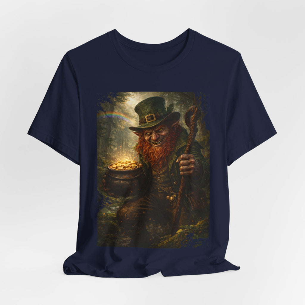 Leprechaun Gold Pot T‑Shirt — Vintage St. Patrick’s Day Lucky Charm Tee