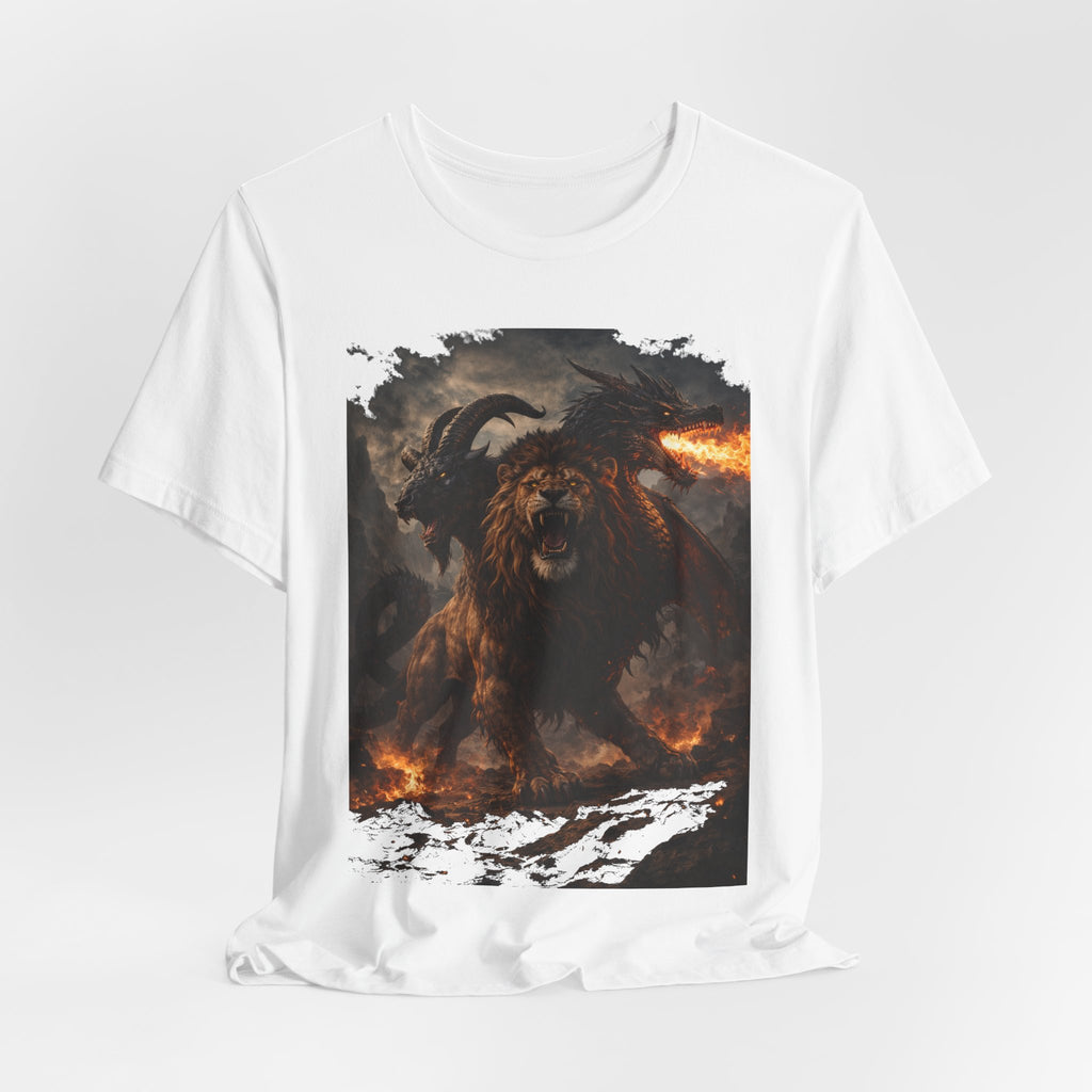 Chimera is one of the most fascinating creatures-Hellfire Beast Graphic T-Shirt