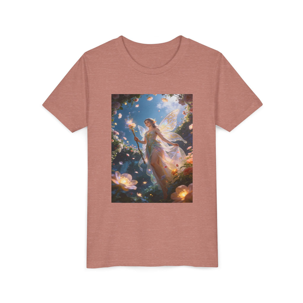 Fairy Glow Youth Tee — Enchanted Forest Fairy Graphic T-Shirt
