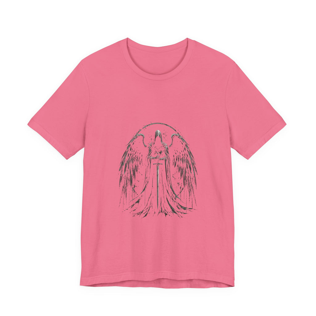 Guaediand Angel Wings Tee — Gothic Guardian Angel Short Sleeve Shirt