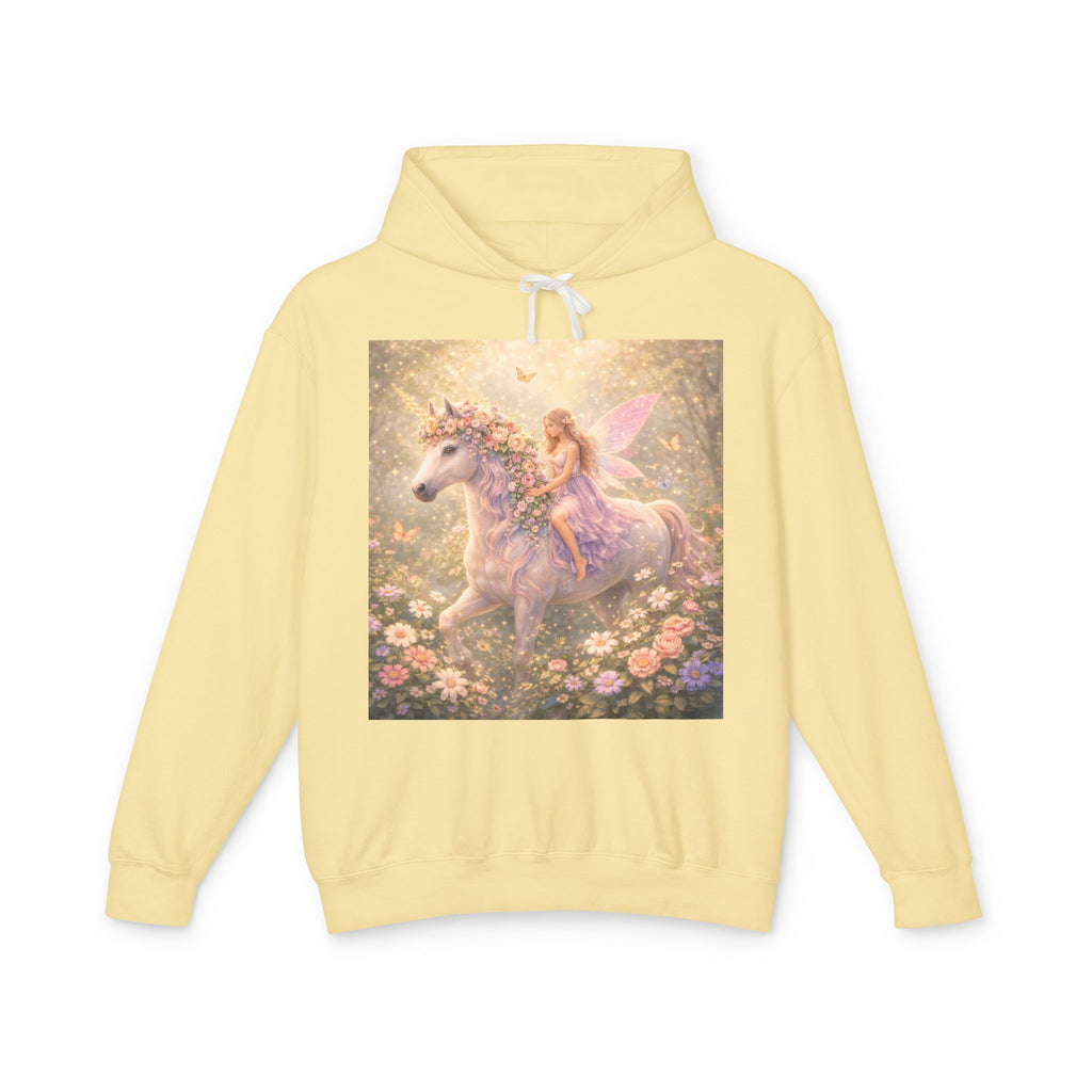 Fairy & Unicorn Hoodie — Whimsical Pastel Fantasy Pullover