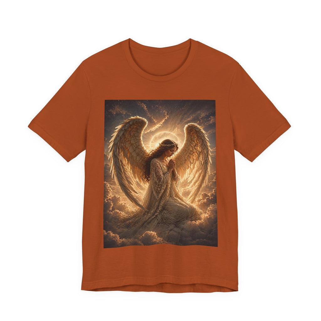 Angel Wings T-Shirt — Golden Seraph Prayer Tee