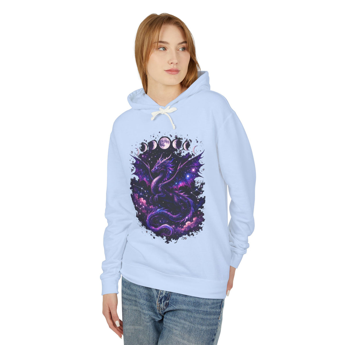 Galaxy Dragon Hoodie — Cosmic Night Sky Dragon Pullover