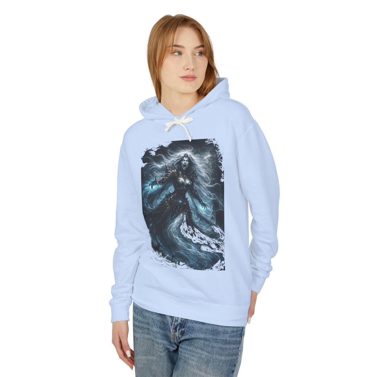 Gorgon  Hoodie — Mystic Sea Witch Graphic Hooded Sweatshirt
