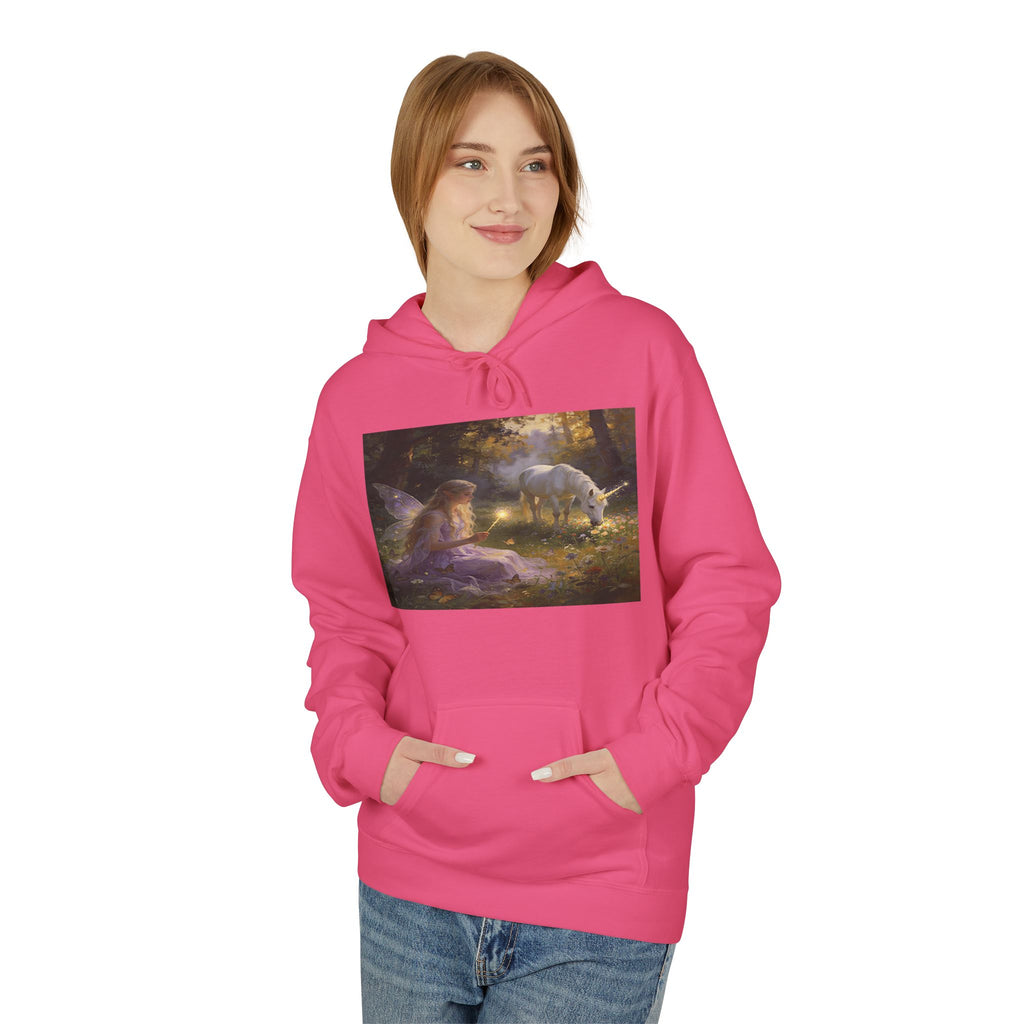 Mystical Unicorn Forest Hoodie — Ethereal Fantasy Art Pullover