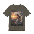 Angel Prayer T‑Shirt — Serene Winged Angel Sunset Tee