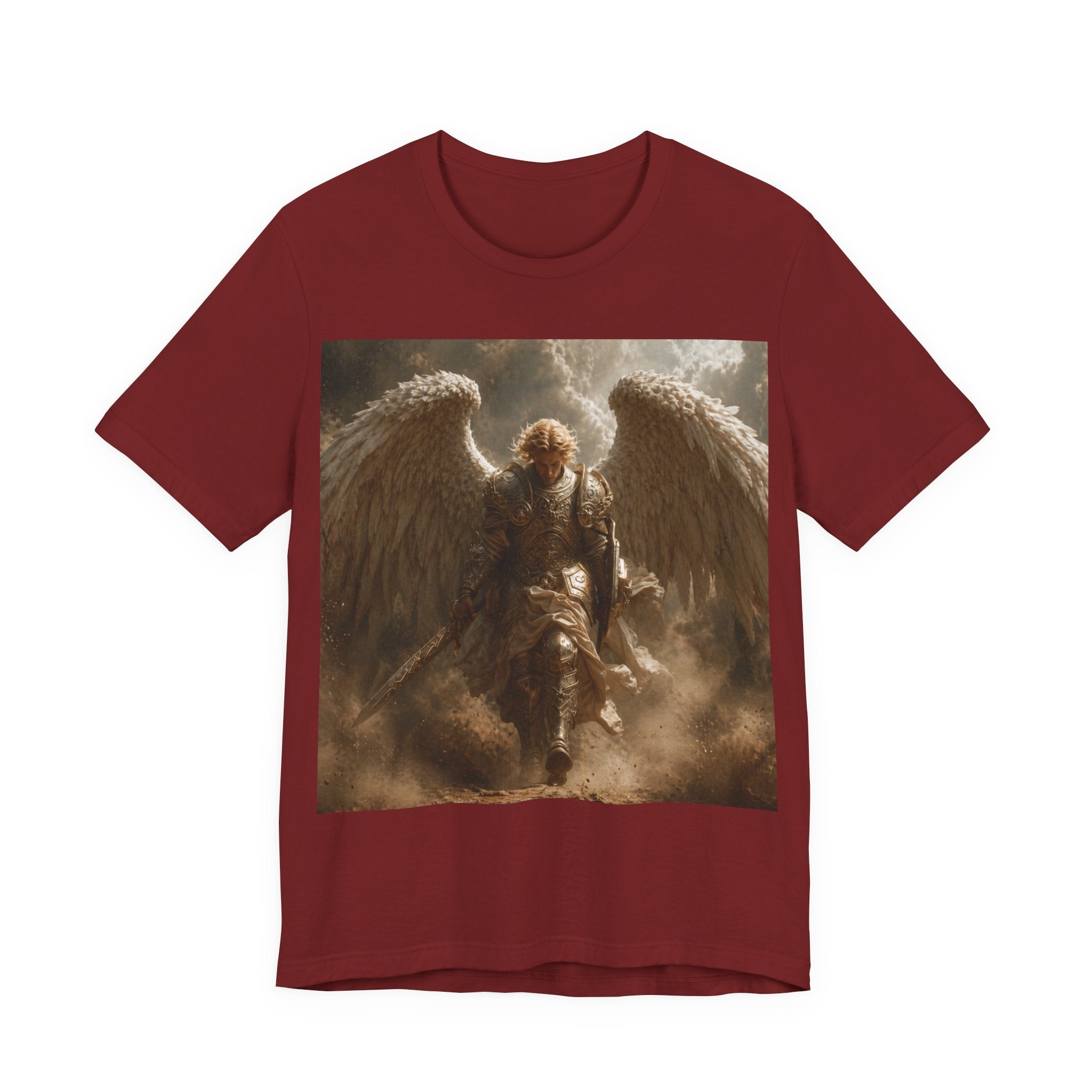 Angel Warrior T‑Shirt — Dramatic Winged Guardian Graphic Tee