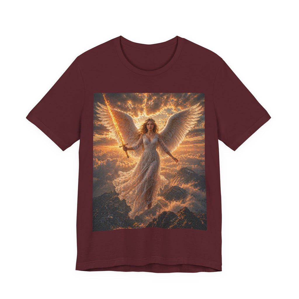 Angel Warrior Tee — Radiant Guardian Wings Graphic T-Shirt