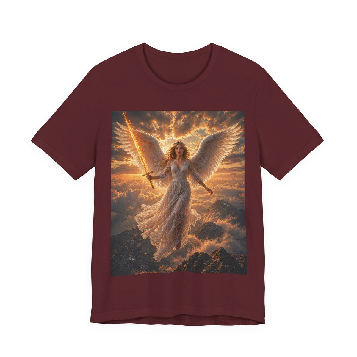 Angel Warrior Tee — Radiant Guardian Wings Graphic T-Shirt
