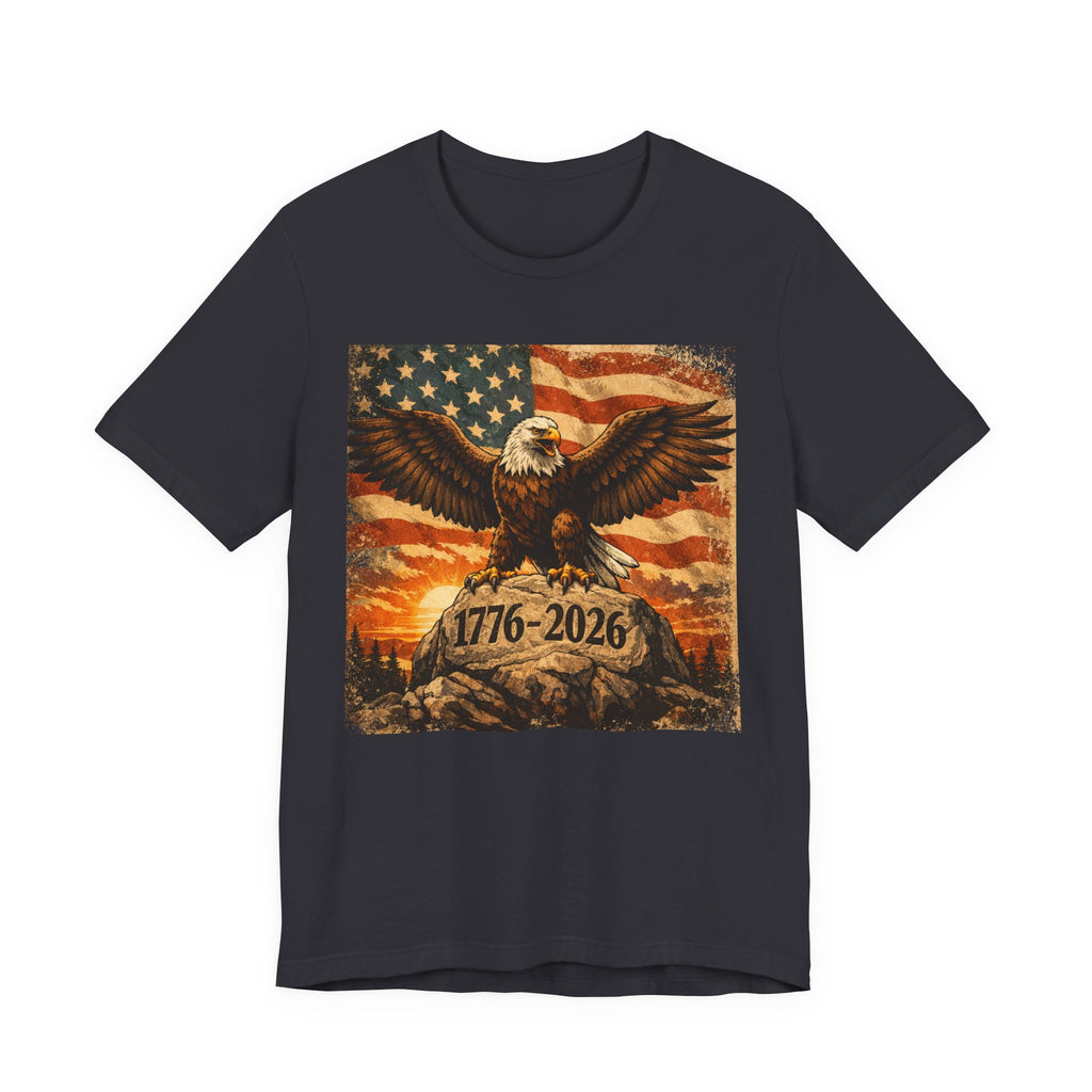 Patriotic Eagle Tee — 1776-2026 American Flag Graphic T-Shirt