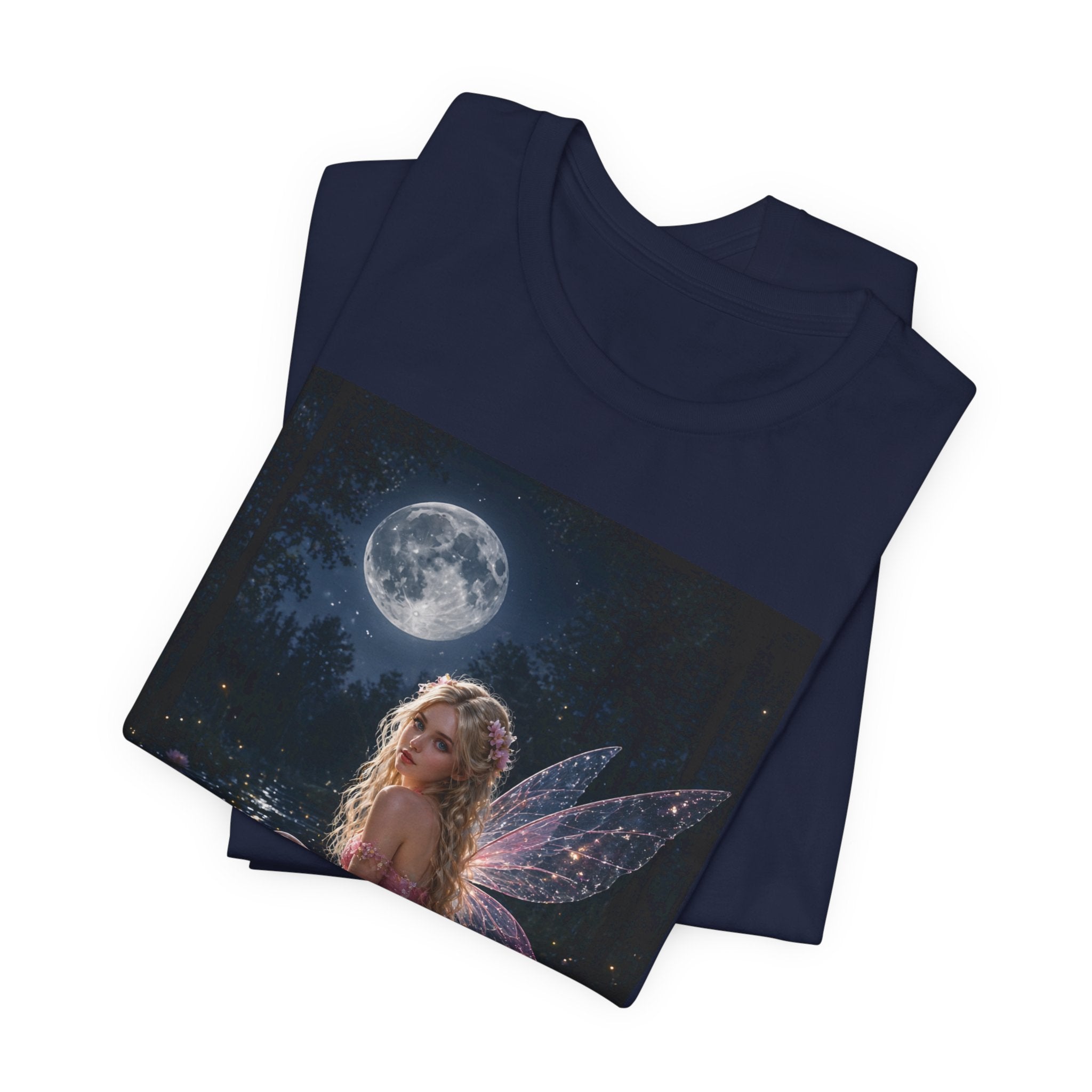 Moonlit Fairy T‑Shirt — Ethereal Lotus Fairy Graphic Tee