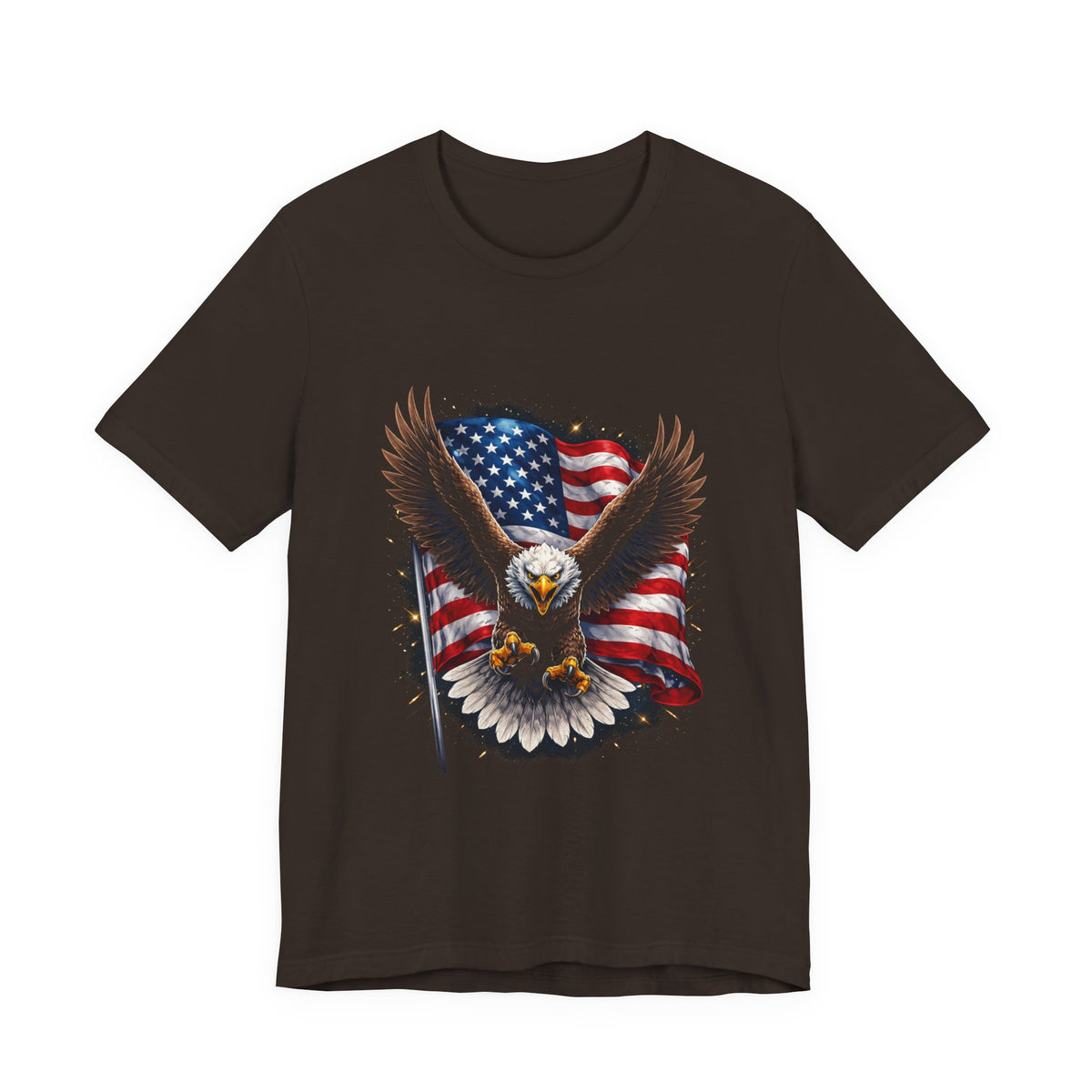 Patriotic Bald Eagle T-Shirt – American Flag Graphic Tee