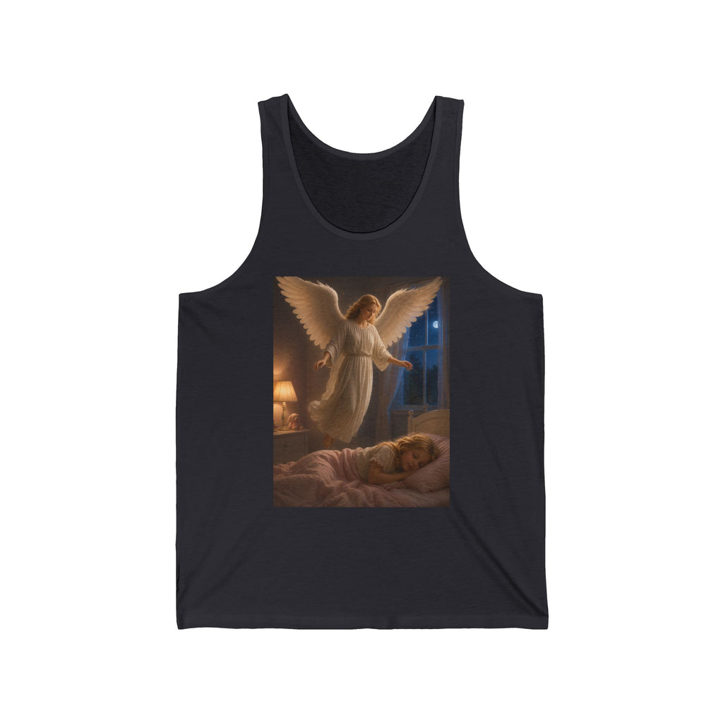 Angel Guardian Tank Top — Vintage Sleeping Child Prayer Artwork
