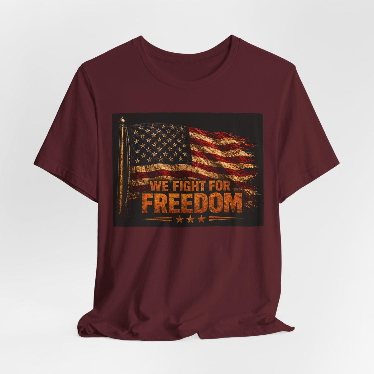 We Fight For Freedom American Flag Tee