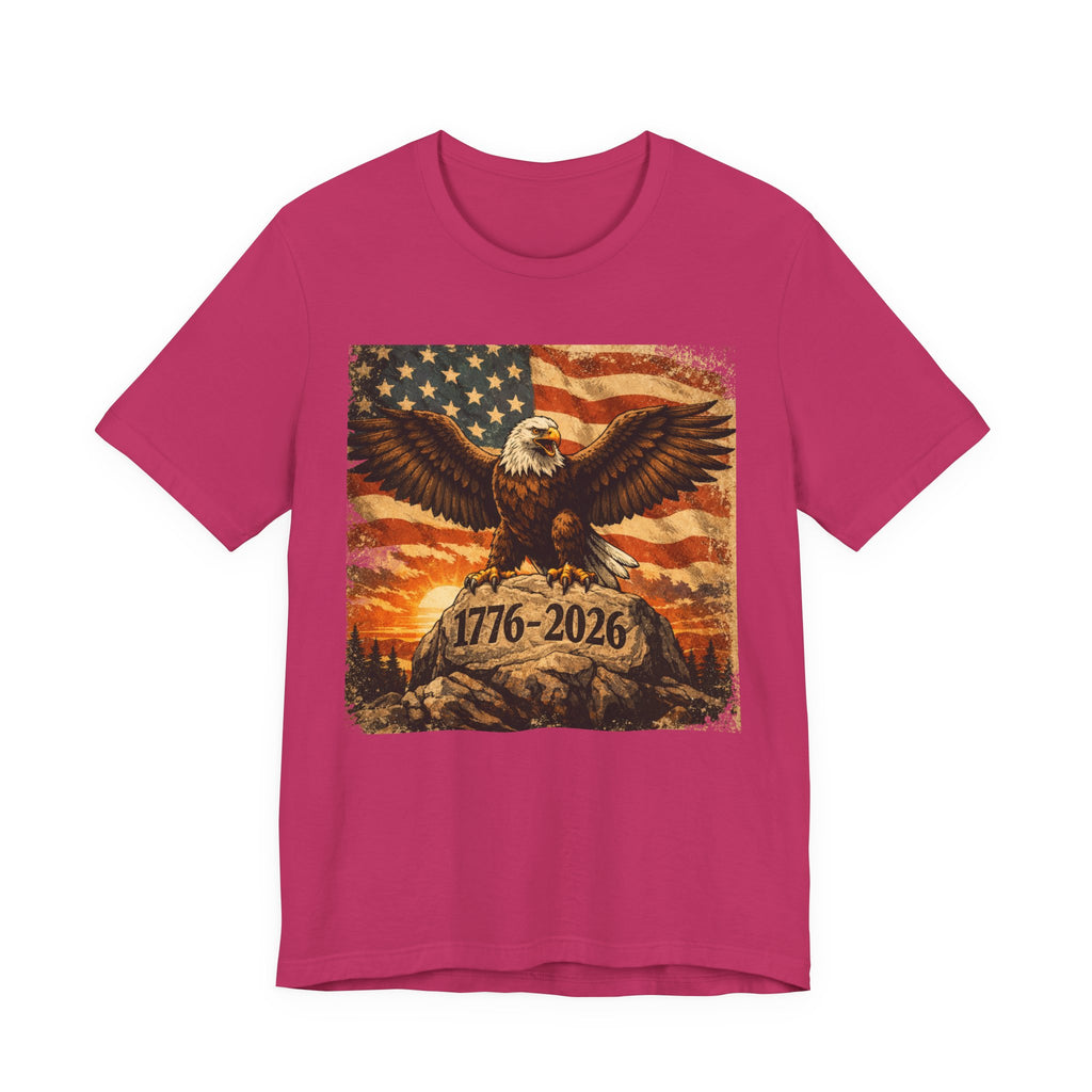 Patriotic Eagle Tee — 1776-2026 American Flag Graphic T-Shirt