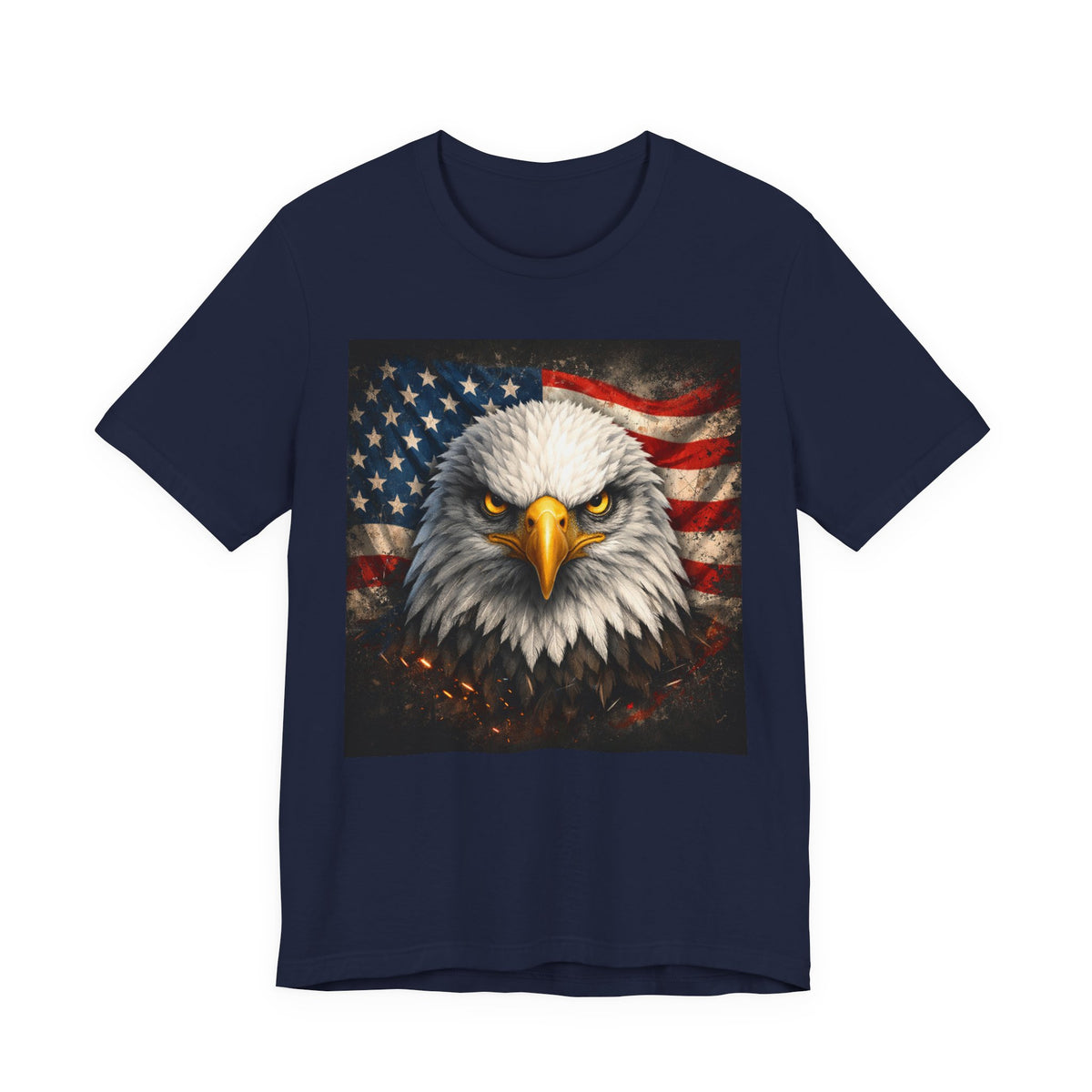 Patriotic Eagle T-Shirt – American Flag Bald Eagle Graphic Tee