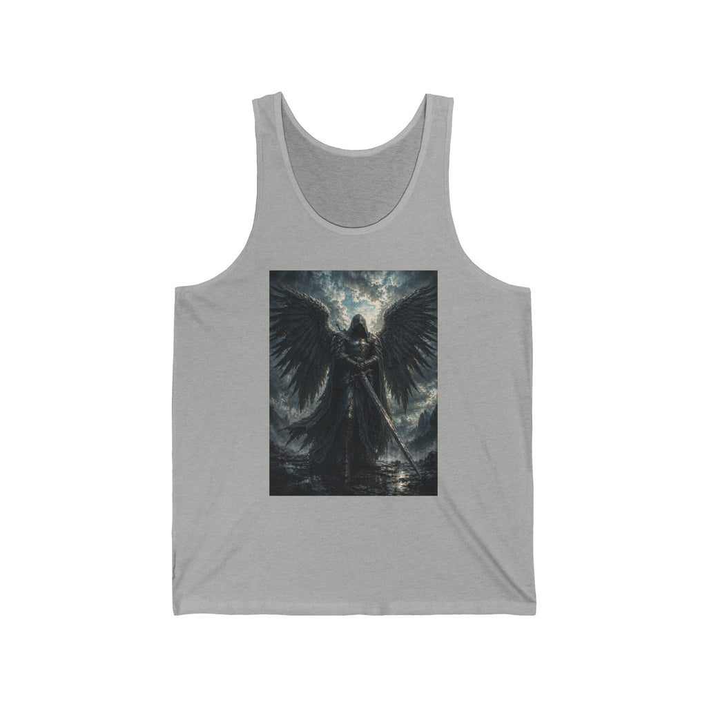 Dark Angel Graphic Tank Top — Gothic Warrior Winged Art Tee