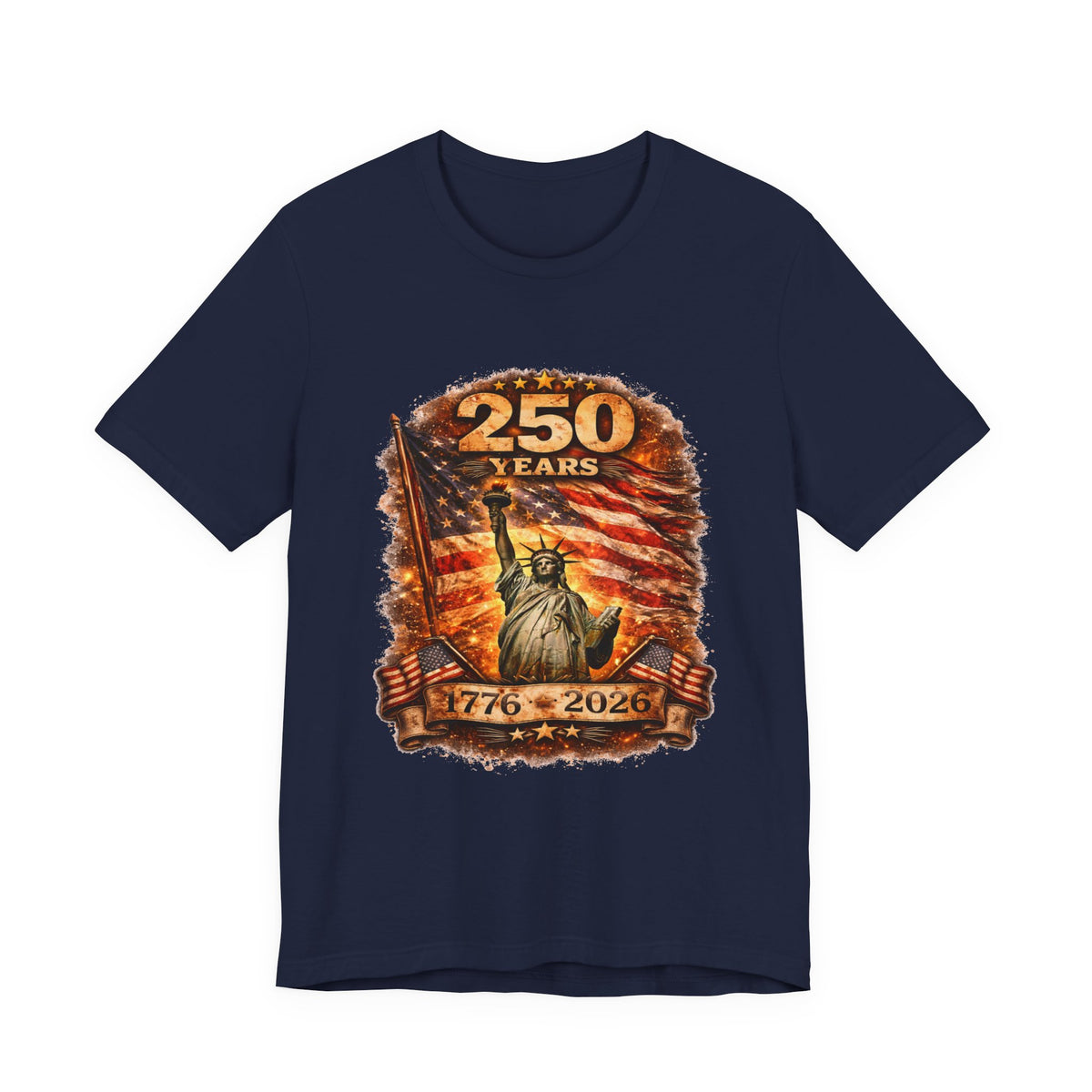 250 Years Statue of Liberty Tee — 1776–2026 Patriotic Anniversary Shirt