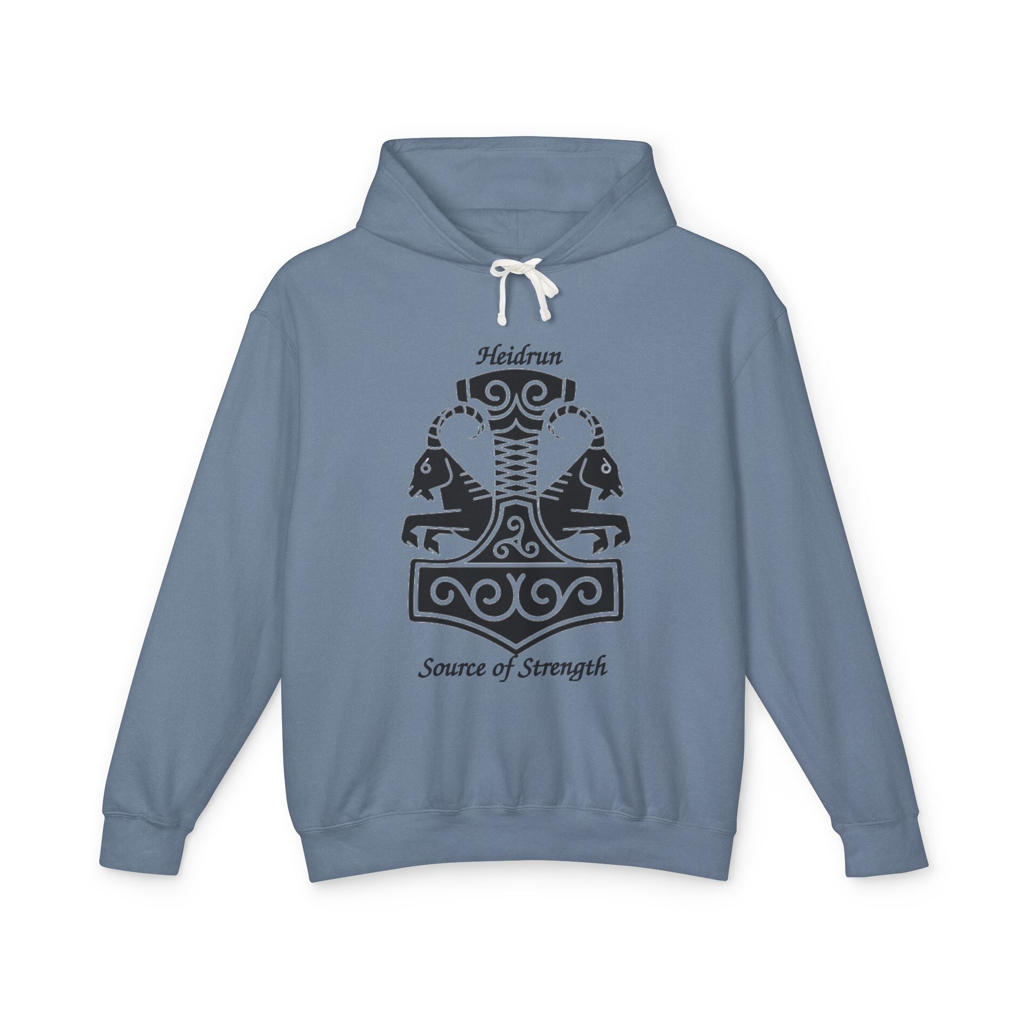 Heidrun 'Source of Strength' Viking Mjolnir Hoodie
