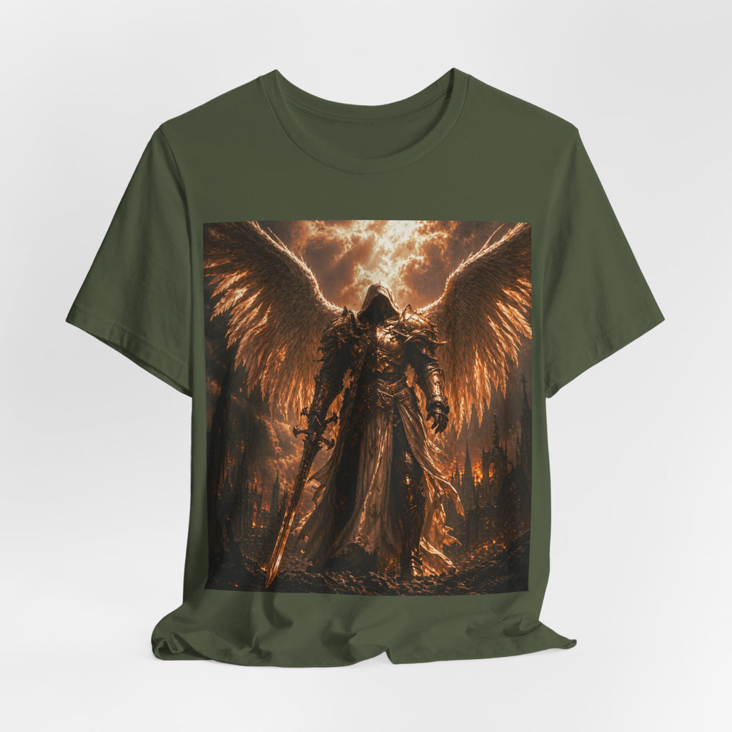 Guaredain Angle -Unisex Jersey Short Sleeve Tee -Warrior of God