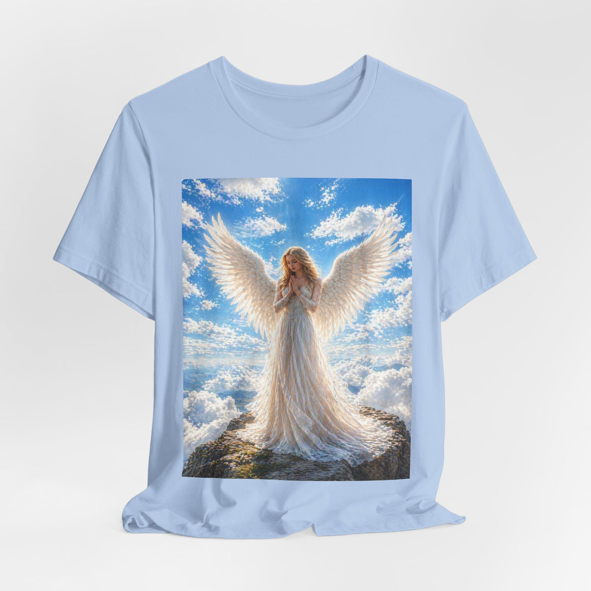 Angel Wings T-Shirt — Serene Guardian Angel Graphic Tee