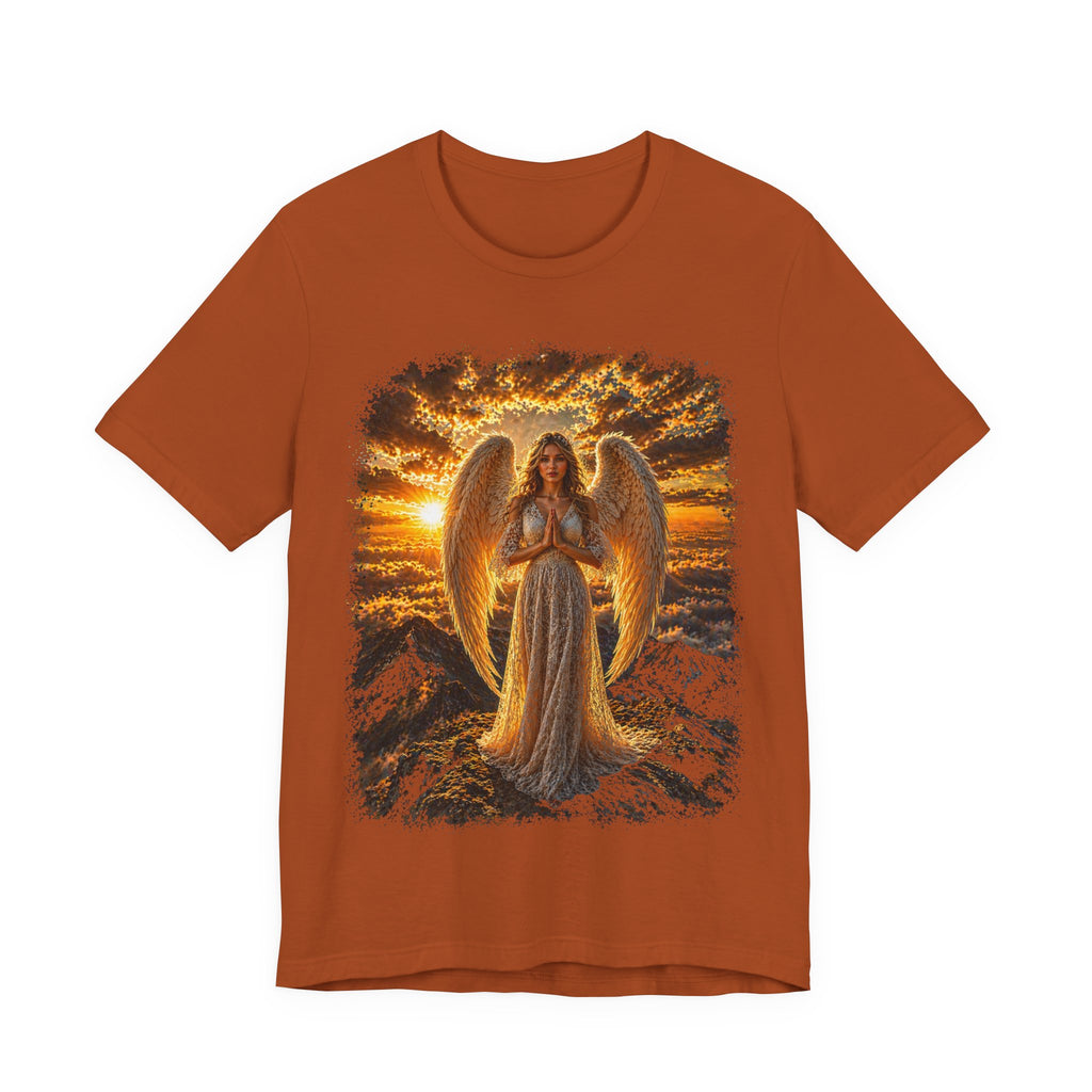 Angel Sunset Tee — Spiritual Guardian Wings T-Shirt